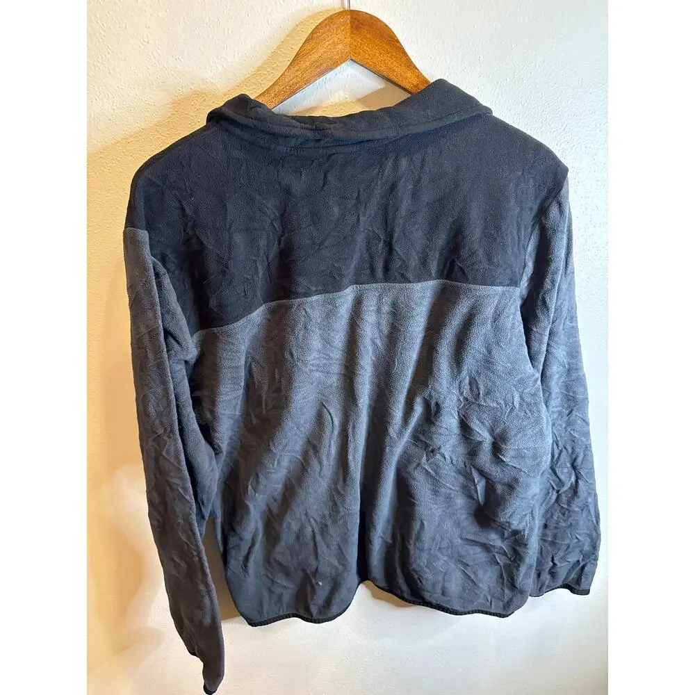 The North Face Women’s Medium Black Gray Colorblock Snap-T Fleece Pullover